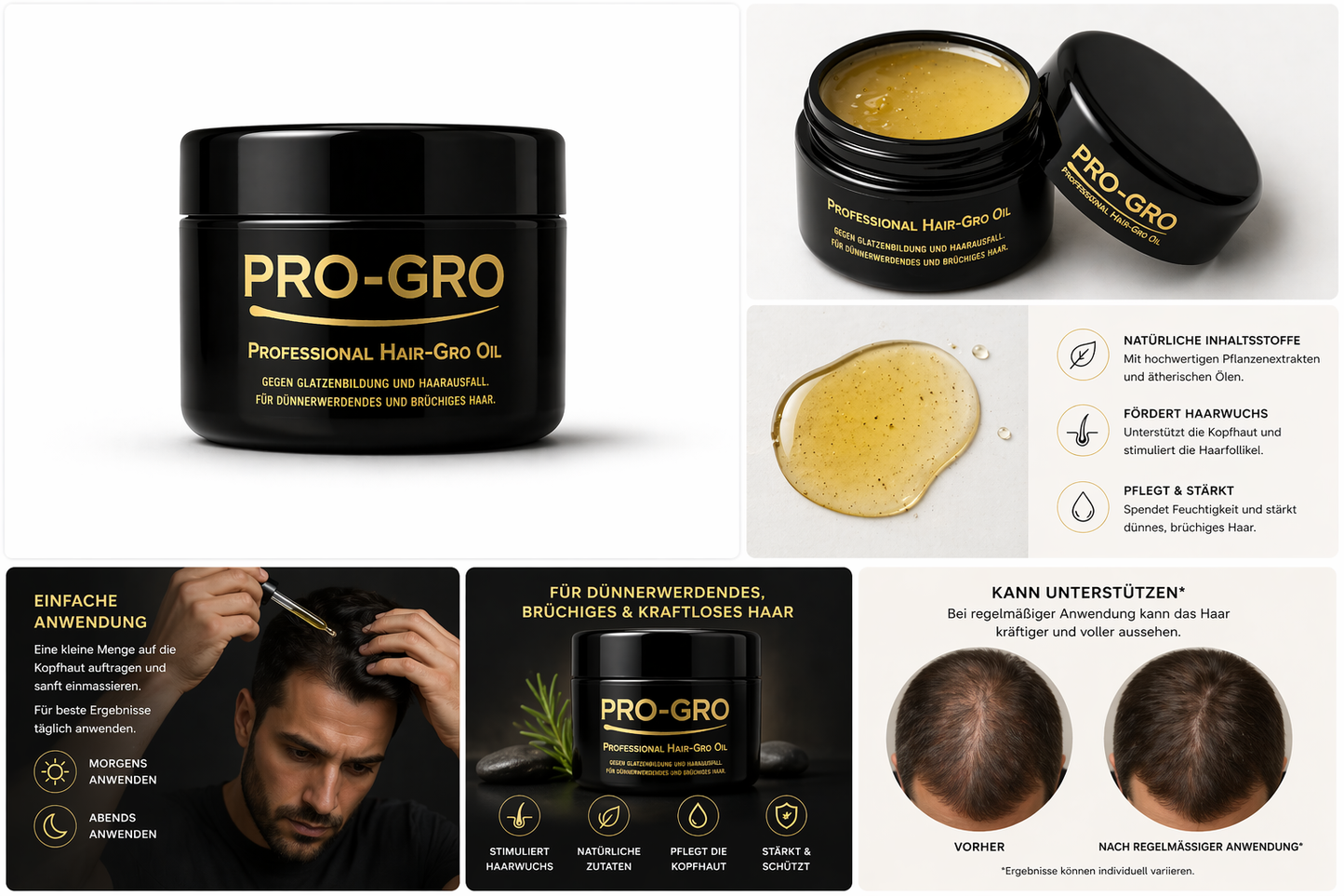 Rosmarin Hair-Grow Öl – Festes Pflege-Balsam für Haar & Bart (100 ml)